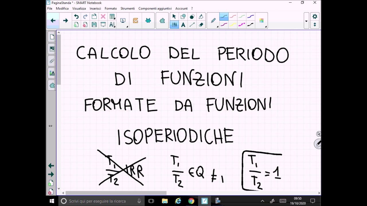 Periodo di una funzione formata da due funzioni isoperiodiche - YouTube