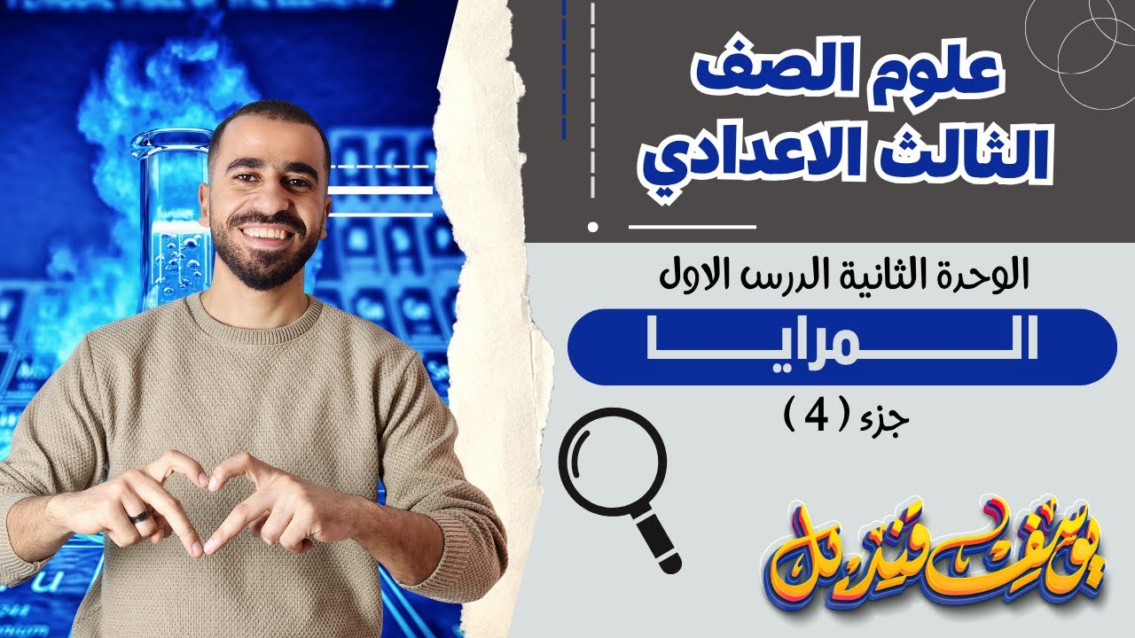 المرايا - علوم الصف الثالث الاعدادي - الدرس الاول - الوحده التانيه - م.يوسف قنديل
