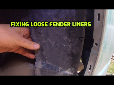 FIXING LOOSE WHEEL-WELL (FENDER LINER) ON ANY CAR (ALSO USED TO RE-ATTACH PLASTIC SPLASH GUARDS)