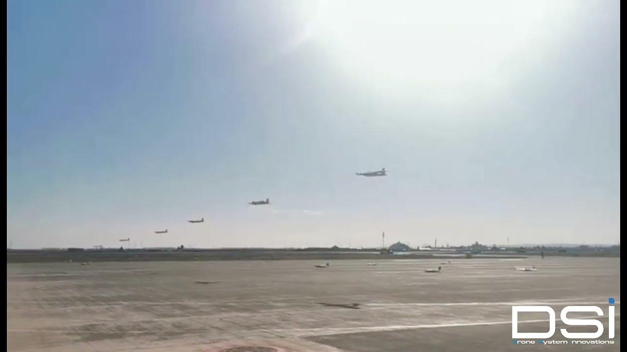 DSTECHUAS VTOL drone swarm YouTube
