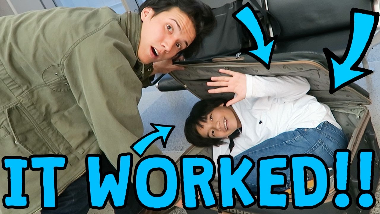 MY LITTLE BROTHER FIT IN MY SUITCASE!! (SKIT) YouTube