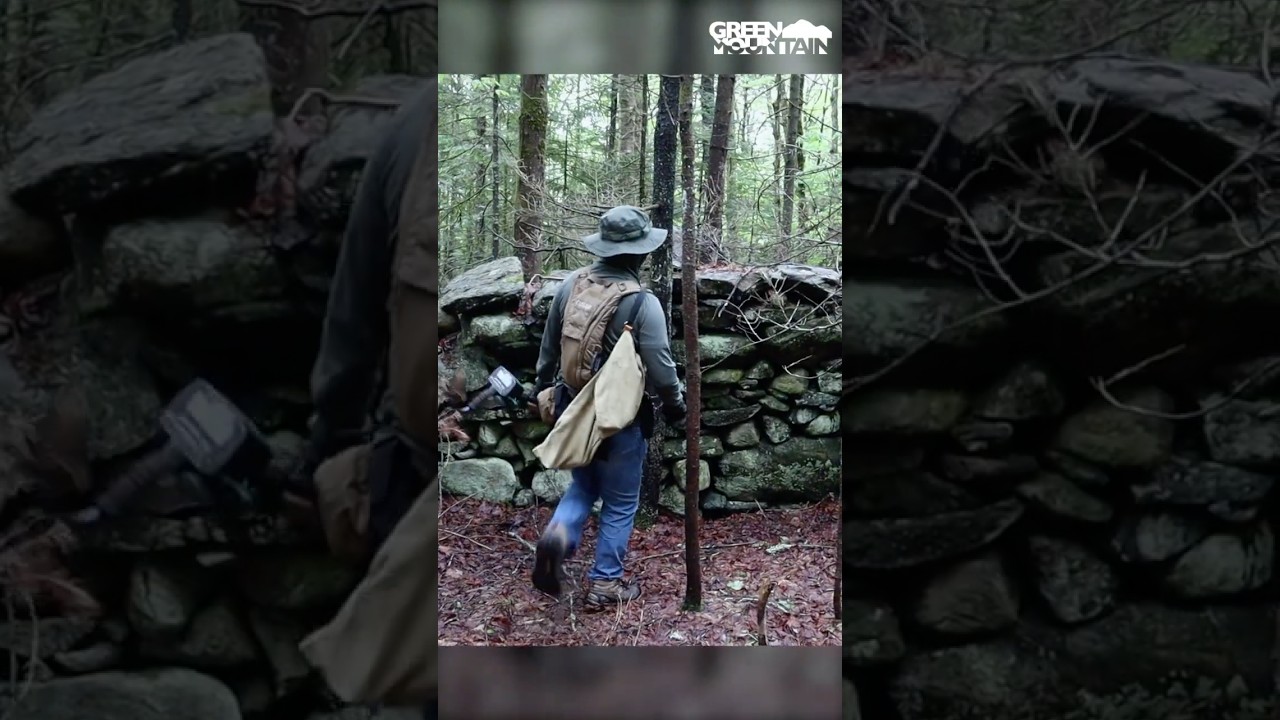 The tallest New England stone wall I've ever seen...