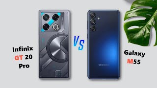 Infinix GT 20 Pro ⚡ vs ⚡ Samsung Galaxy M55 Full screen