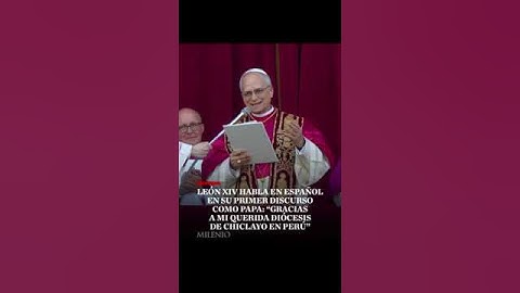 El Papa León XIV envía saludos en español