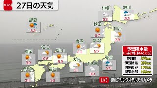 9月27日の天気