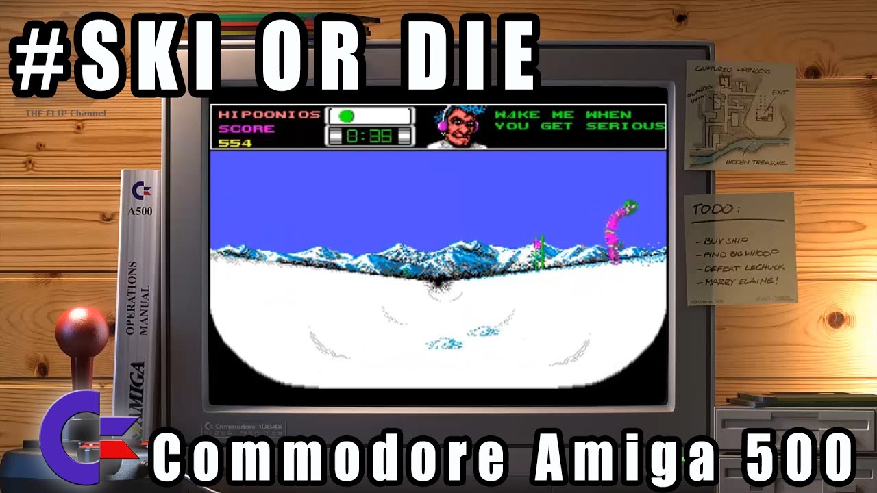 Ski or Die - Commodore Amiga 500 Gameplay Demo