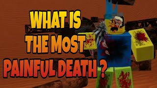 What is the most painful death in the Roblox Hacker Animations serie ?