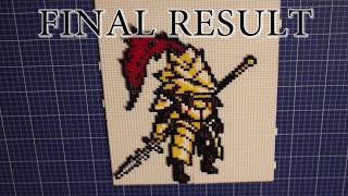 DIY Dragon Slayer Ornstein DARK SOULS - PIXEL ART PERLER BEADS
