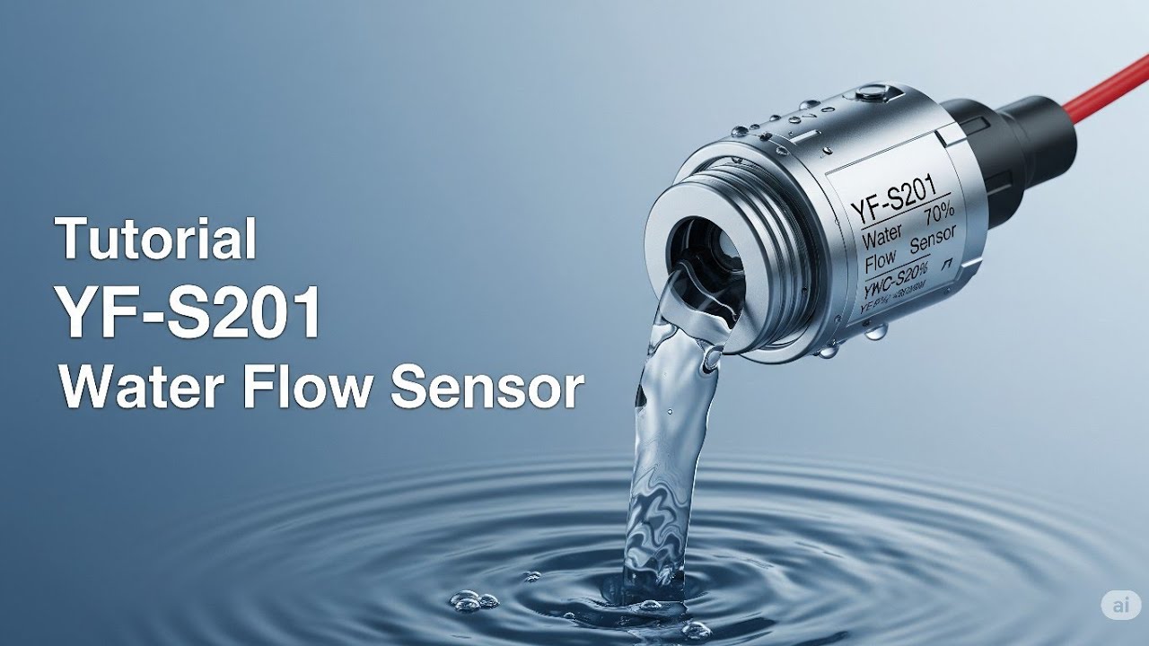 Tutorial Menggunakan Water Flow Sensor YF-S201 - YouTube