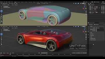 concept car quick modeling - vehicle 004 - part 02 - 4x timelapse