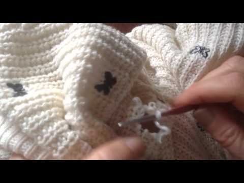 Come riparare un maglione bucato senza spendere 1€!--How to sew up a hole in a sweater for free!