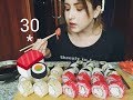 30 ролл за раз| 30 sushi rolls | eating show | 먹방