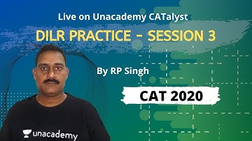 QUARANTINE BATCH | DILR Practice Session 3 | CAT 2020 by RP Singh