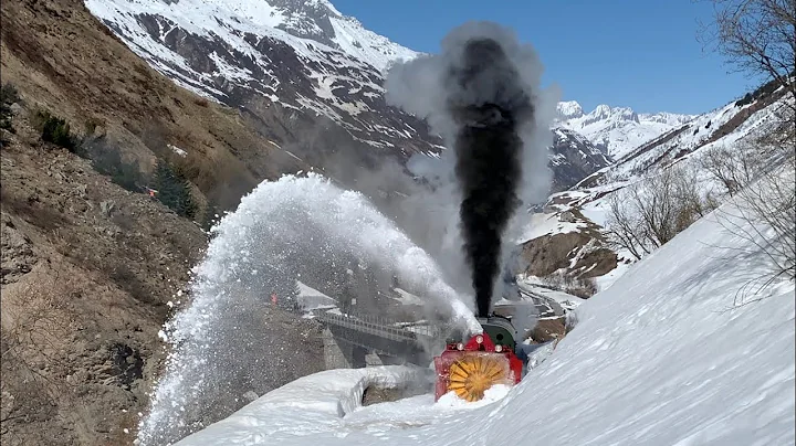 DFB Dampfschneeschle...  R12 im Frhlingsschnee 202...