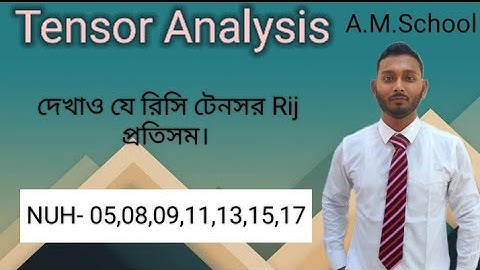 Tensor analysis (Hon