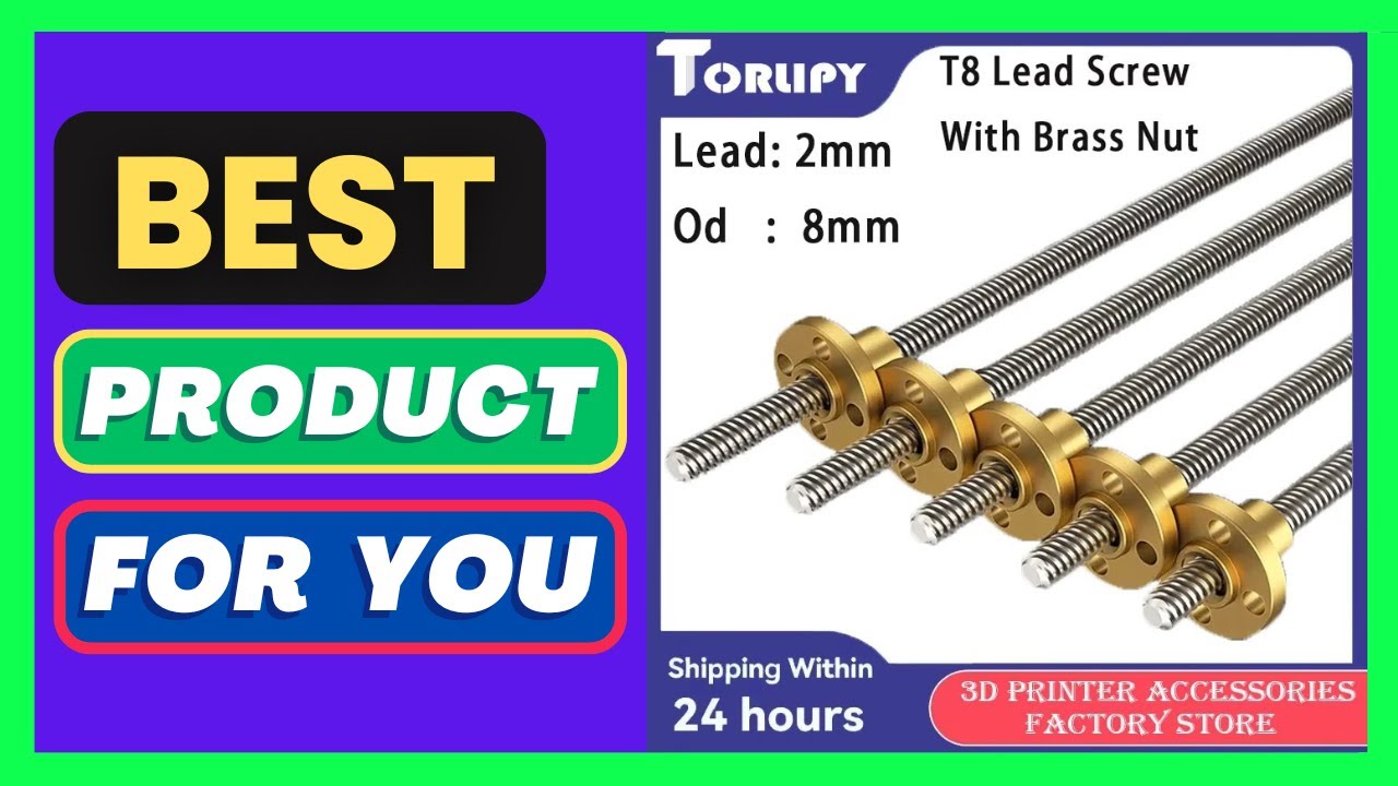 T8 Lead Screw With nut OD 8mm Lead 2mm Pitch 2mm