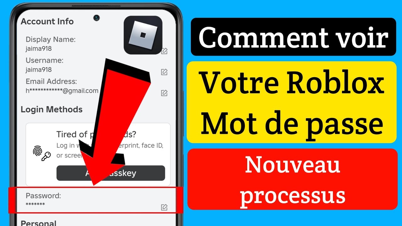 Comment voir votre mot de passe dans Roblox (2024) | Comment connaître