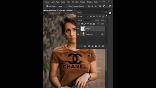 How to Place a Logo on T Shirt in Photoshop #photoshop #shorts #edit