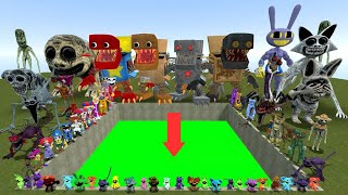 BIG HOLE TOXIC POPPY PLAYTIME CHAPTER 3 FAMILY! SKIBIDI TOILET CHARACTERS SPARTAN KICKING in Gmod 15