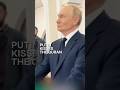Putin kisses the Quran. #putin #russia #muslim #christian #quran #bible #peace