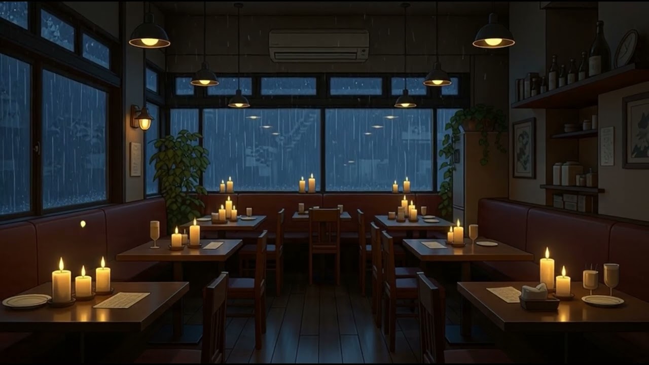 Quiet Night Restaurant Ambience — Warm Lofi Music for Study, Focus & Relaxation