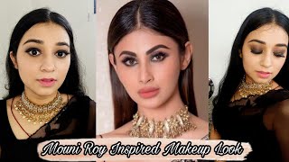Mouni Roy Inspired Makeup Look | Classic Black Smokey Eyes | Glam up with Tanya