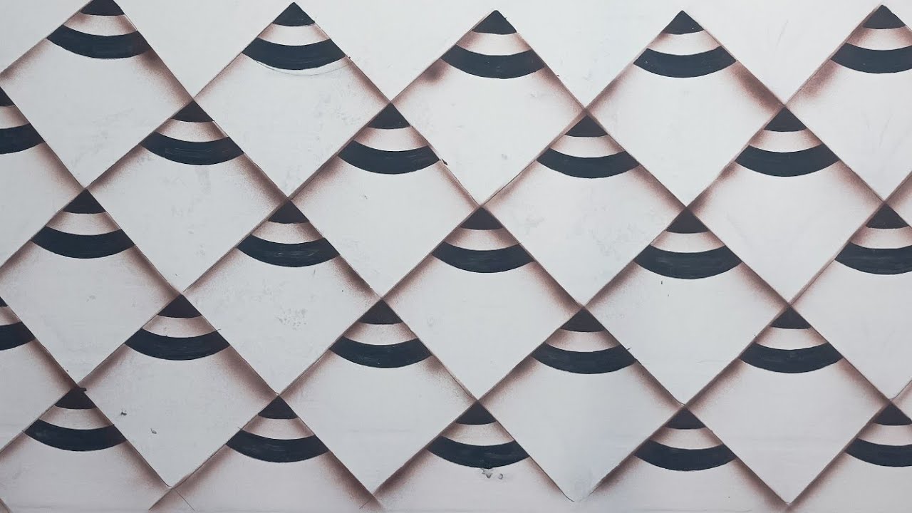 با رنگ اکریلیک و ایده جدید دیوار خانه ها خود را متحول کنید