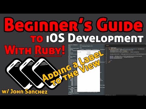 3 - iOS Development with Ruby using RubyMotion - Adding a Label to the View