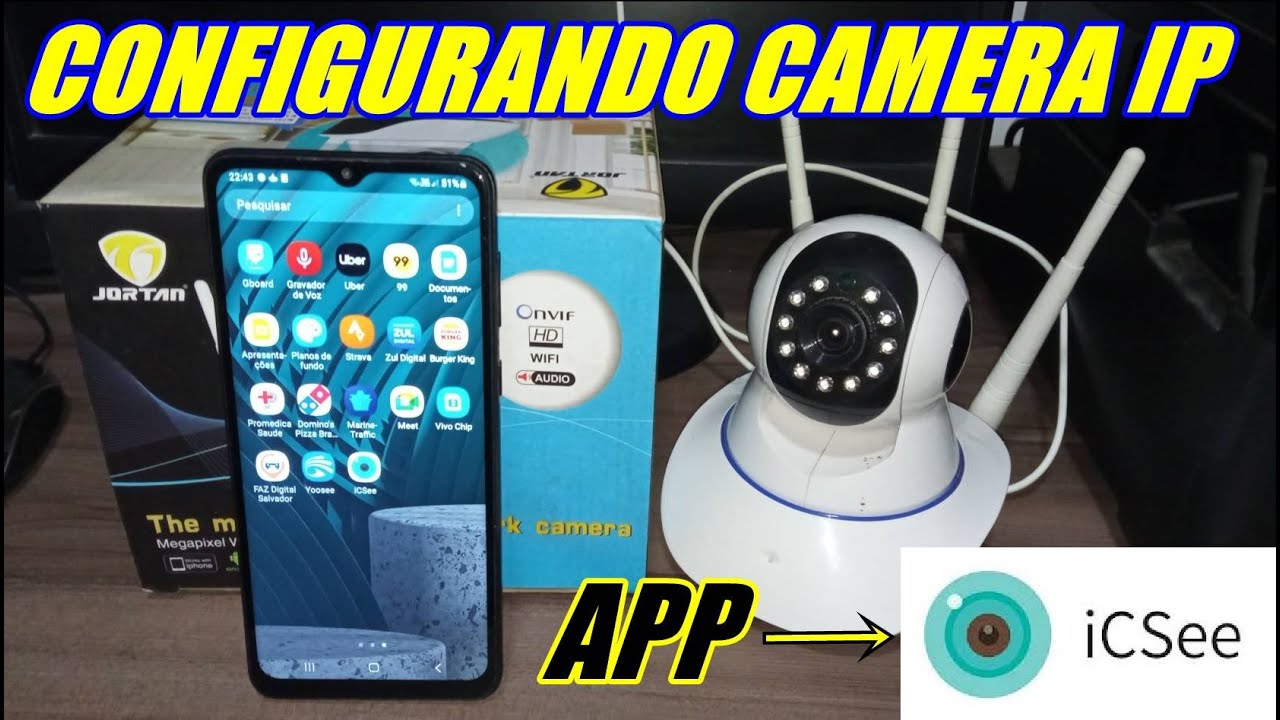 COMO CONFIGURAR CAMERA IP WIFI - APP ICSEE - YouTube