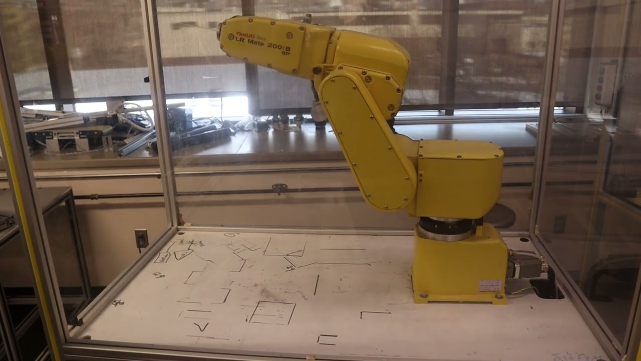 Fanuc Robot LR Mate 200iB/HP Robotic Arm, Fanuc R-J3iB Mate System, Remote Teach Pendant, Enclosure