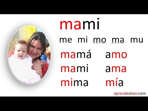 Silabas ma me mi mo mu - Palabras con m para niños