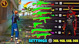 Free Fire Headshot setting 2025⚡️ Best Sensitivity Settings ⚙️| Sensitivity   HudSettings Free Fire