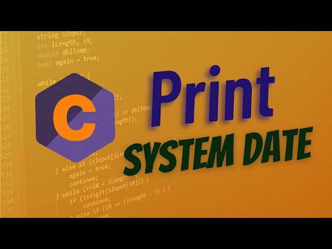 Print System Date in C language