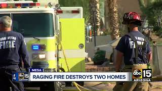 Arson not ruled out in Mesa fire that destroyed mobile homes, cars