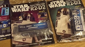 DeAgostini Build Your Own R2D2 Issues 3 and 4 at last!!