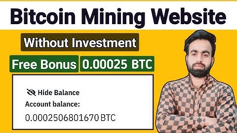 free bitcoin mining sites without investment 2023 | new free bitcoin mining website | fazale rabbi