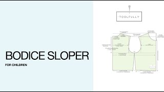 How to make a bodice kids sloper. 170th.