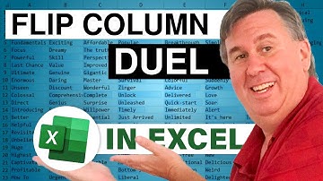 Excel - Reverse A Column In Excel - With Mike Girvin - Duel 196 - Episode 2446