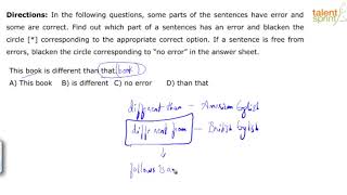 Finding Errors | Advanced Example 13 and 14 | Finding Errors |Spotting Errors |English |TalentSprint
