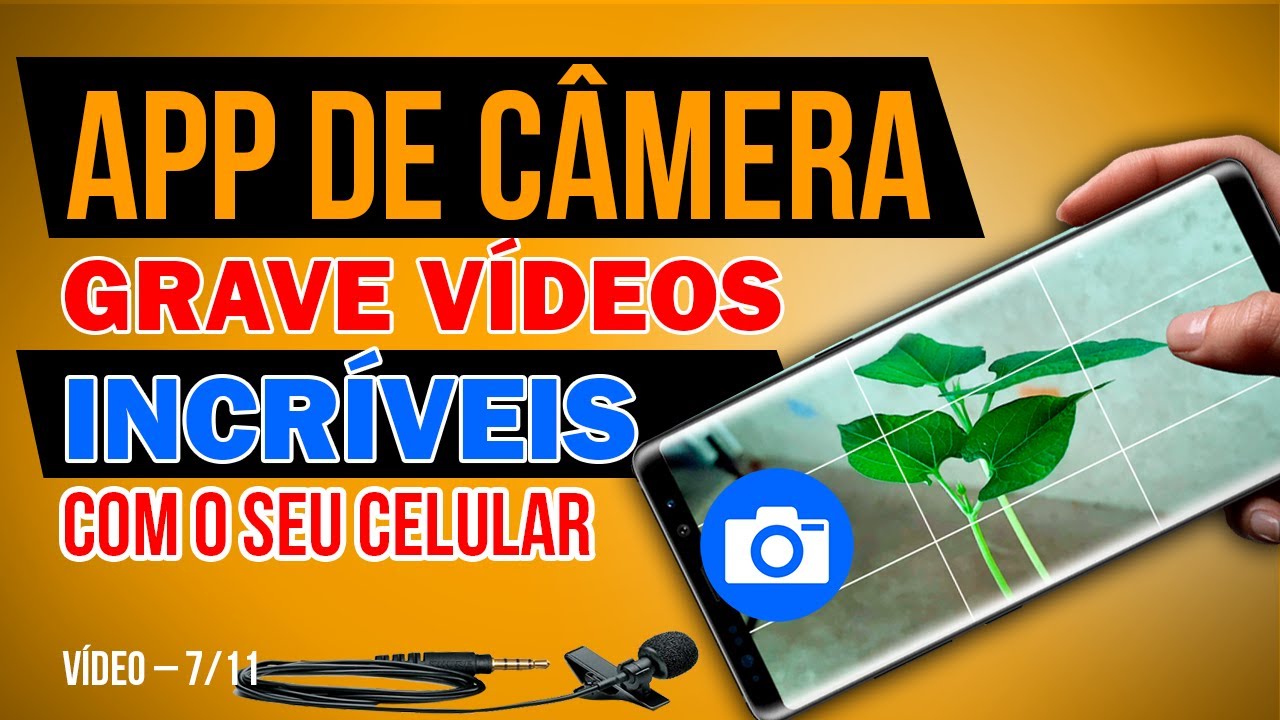 Esse APLICATIVO DE CÂMERA DE CELULAR vai elevar o nível dos seus vídeos ...