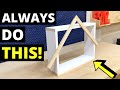 ALWAYS Do This To Your CARPENTRY + WOODWORKING Projects! (How to SQUARE UP Cabinets/Floors/Walls...)