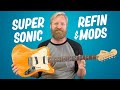 I finally refinished my squier super sonic  10 total pickup settings  a kill switch