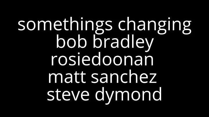somethings changing bob bradley rosiedoonan matt s...
