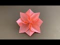 Origami flower tutorial
