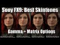 Sony fx9 best skintones  which gamma  matrix options work best