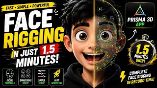🔥FACE RIGGING in just 1.5 minutes!