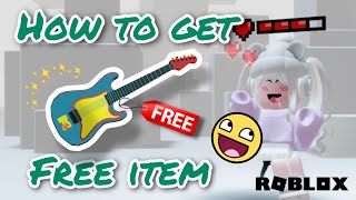 [FREE ITEM] สอนรับกีตาร์สุดเท่ How to get MTV Guitar in Roblox screenshot 2