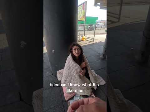 Homeless woman gave me money. - 🥺😥 #shorts #shortvideo