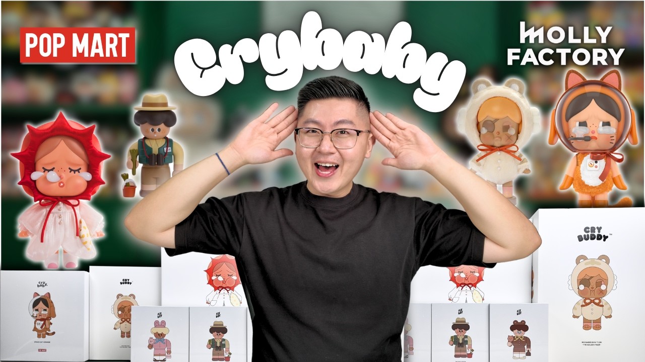 I DID IT AGAIN 😱 CRYBABY HAUL! POP MART & MOLLY FACTORY - YouTube