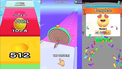 Layer Man Run 3D vs Ball Merge 2048 vs Number Running Plus and Run Satisfying gameplay #ballgamezone